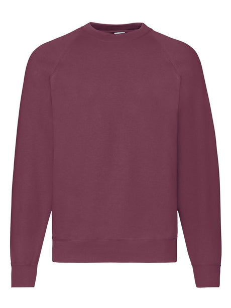 FELPA CLASSIC RAGLAN SWEAT - FRUIT OF THE LOOMBordeaux