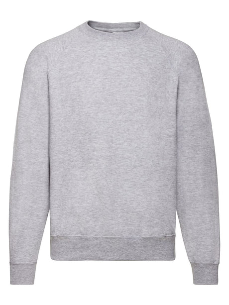 FELPA CLASSIC RAGLAN SWEAT - FRUIT OF THE LOOMGrigio Melange