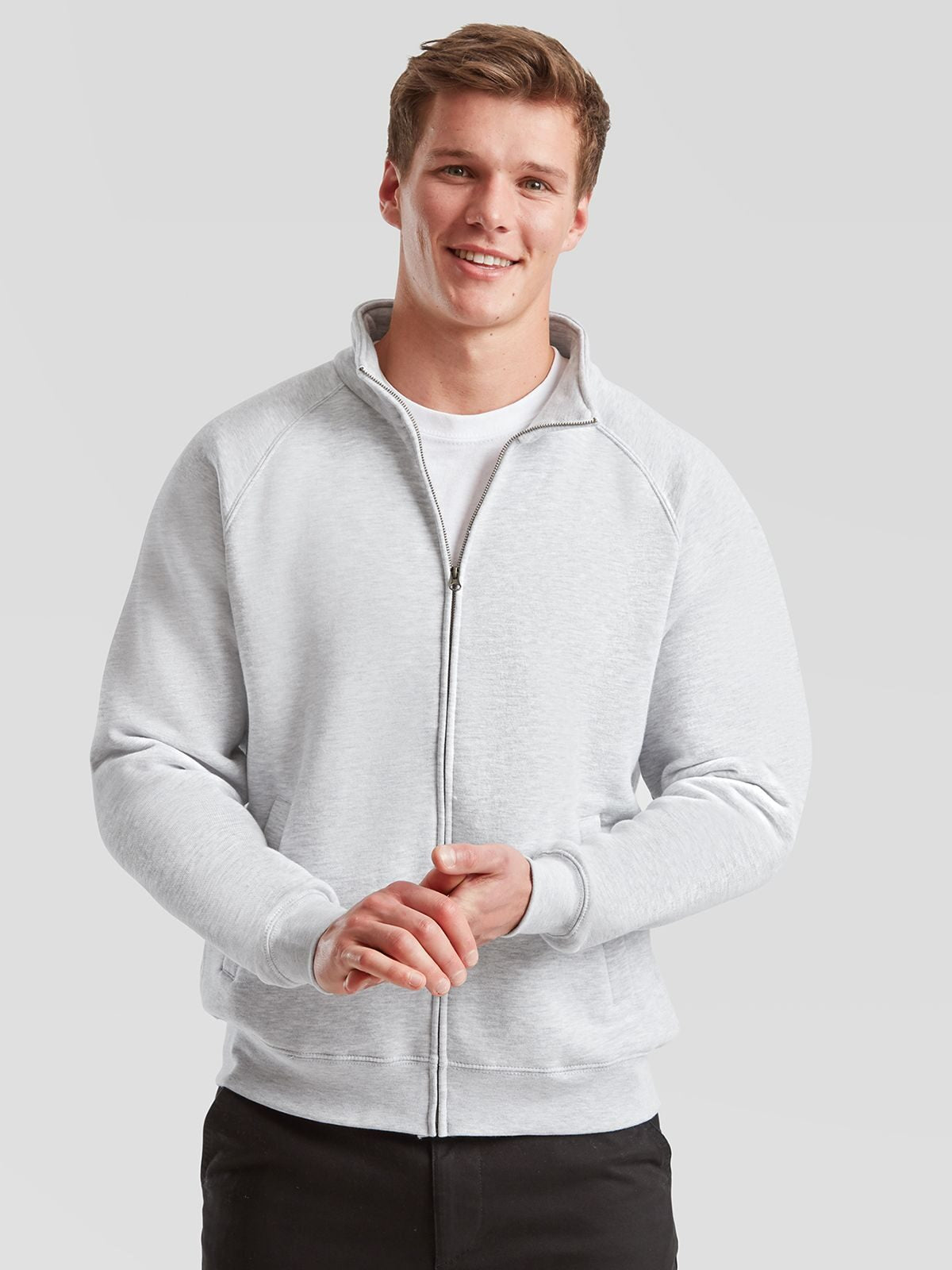 FELPA PREMIUM SWEAT JACKET - FRUIT OF THE LOOM fronte