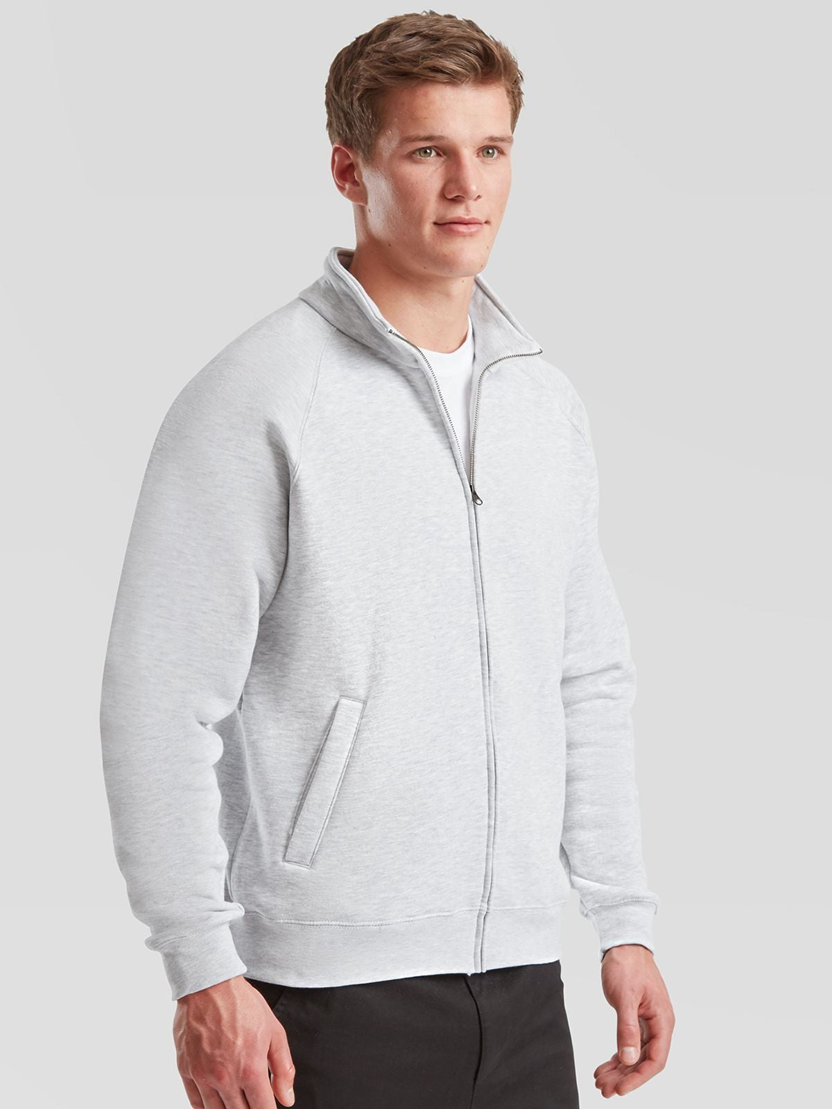 FELPA PREMIUM SWEAT JACKET - FRUIT OF THE LOOM laterale