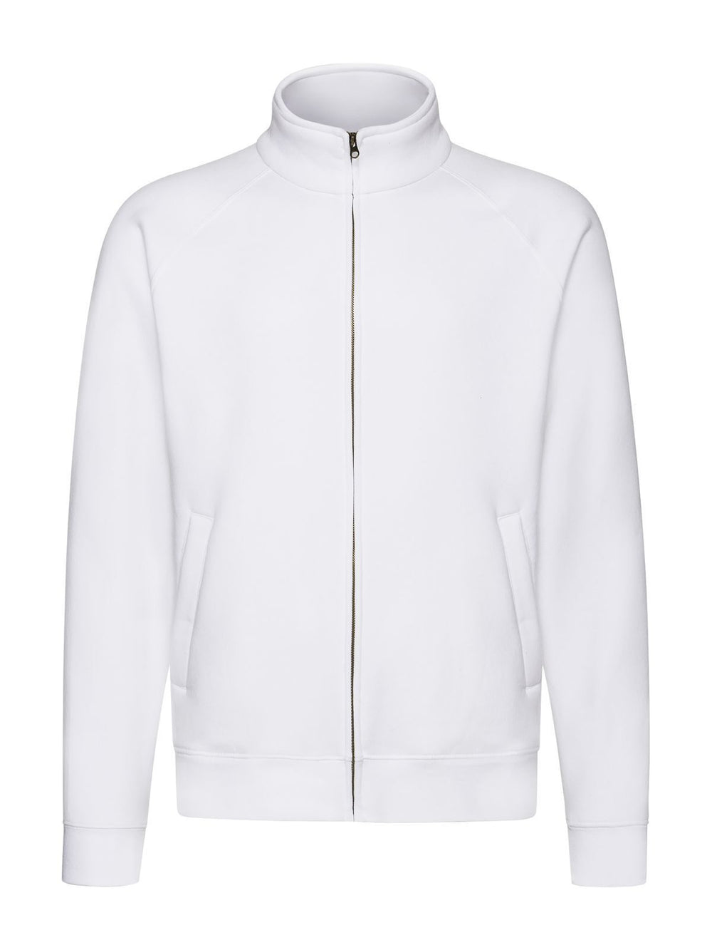 FELPA PREMIUM SWEAT JACKET - FRUIT OF THE LOOMBianco