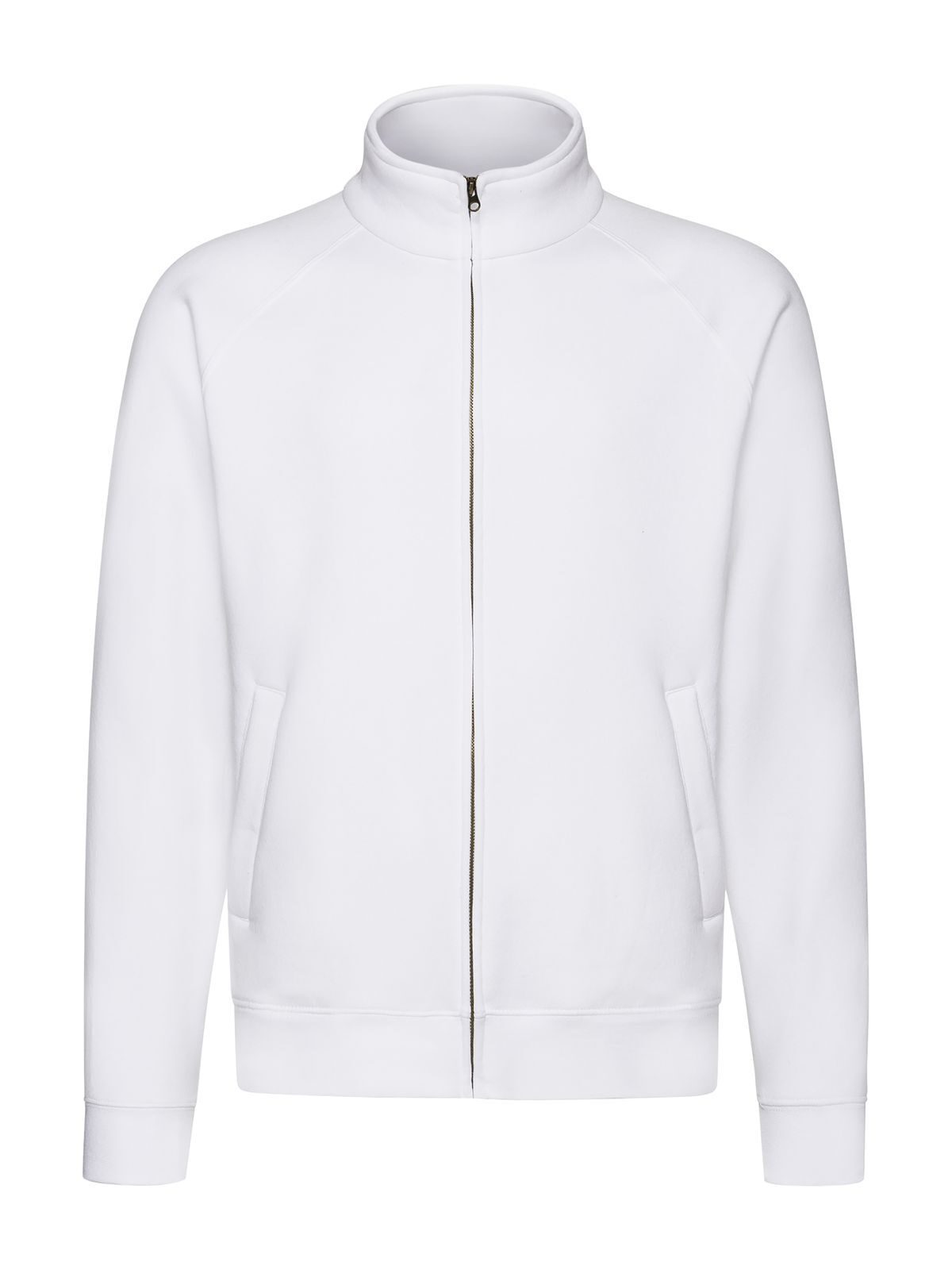 FELPA PREMIUM SWEAT JACKET - FRUIT OF THE LOOMBianco