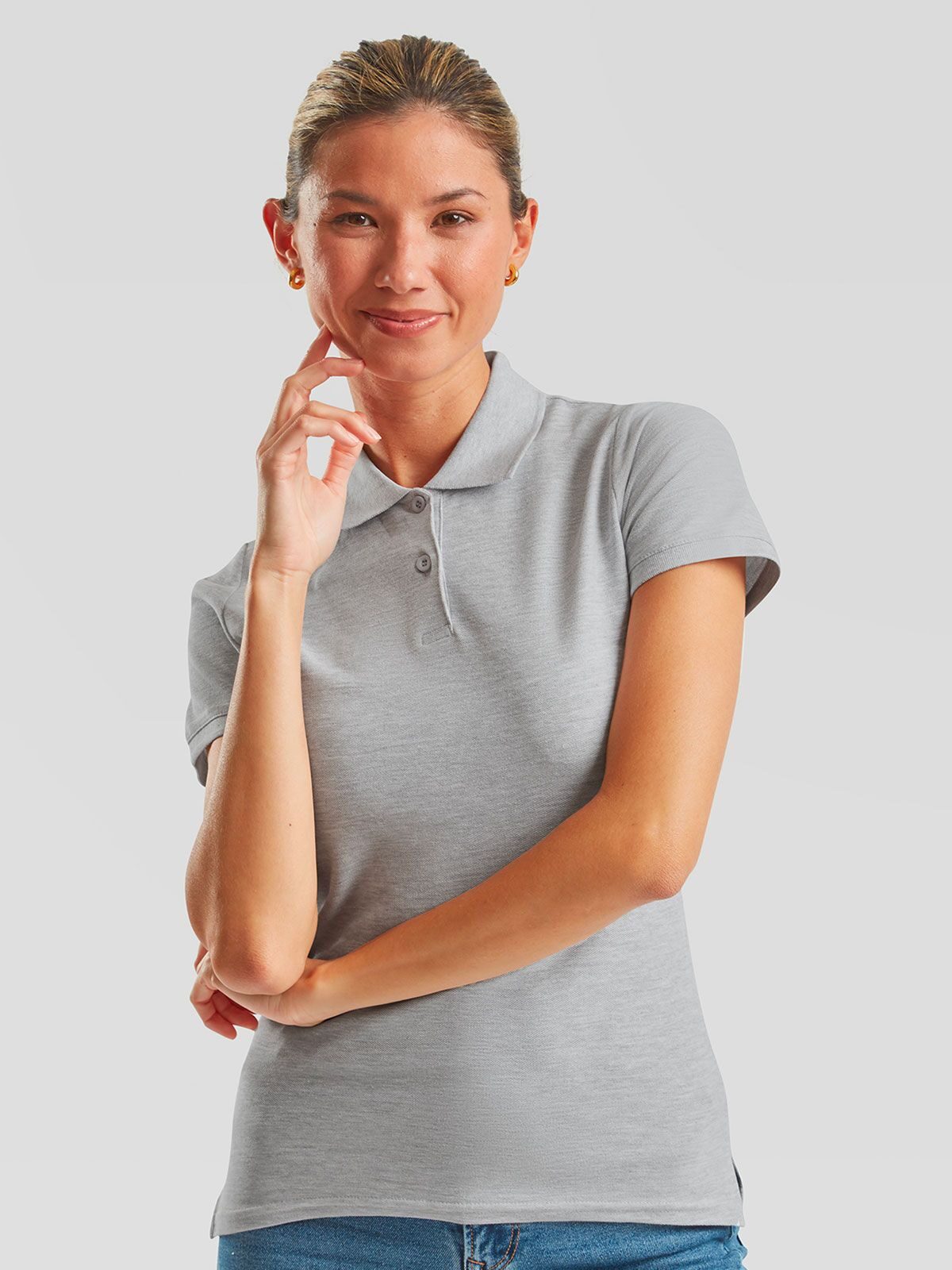 LADIES PREMIUM POLO - FRUIT OF THE LOOM fronte