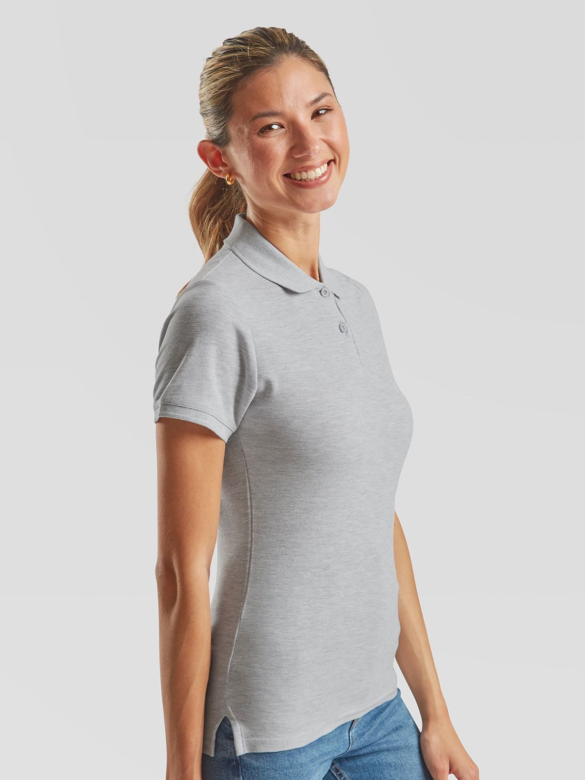 LADIES PREMIUM POLO - FRUIT OF THE LOOM laterale