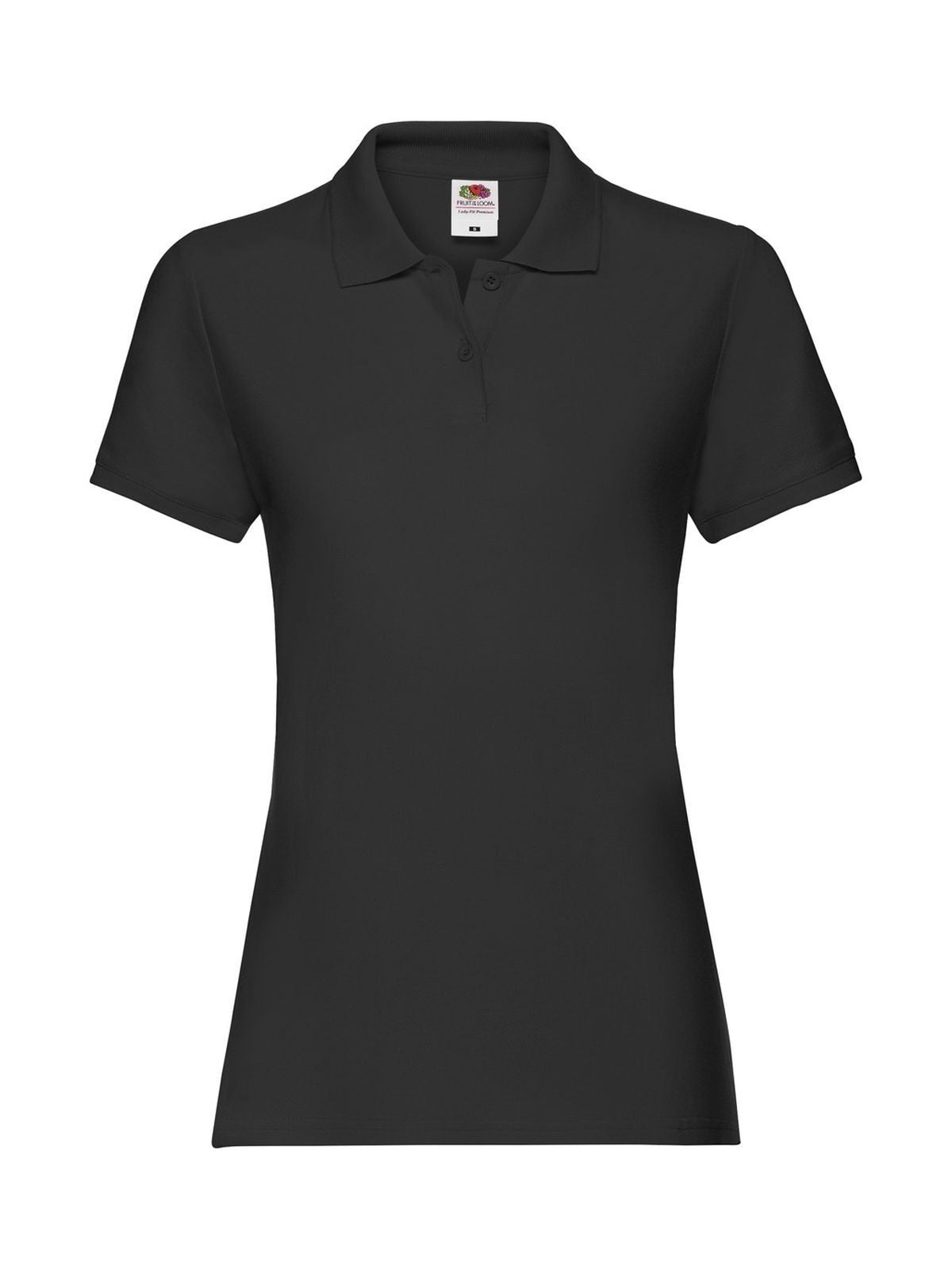 LADIES PREMIUM POLO - FRUIT OF THE LOOMNero