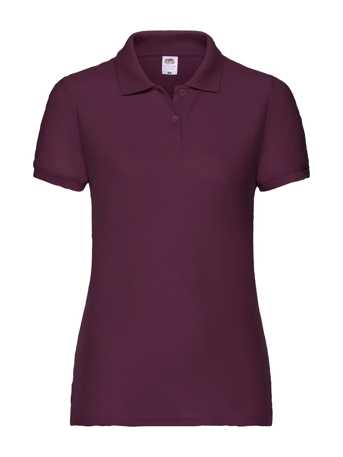 LADIES POLO 65/35 - FRUIT OF THE LOOMBordeaux