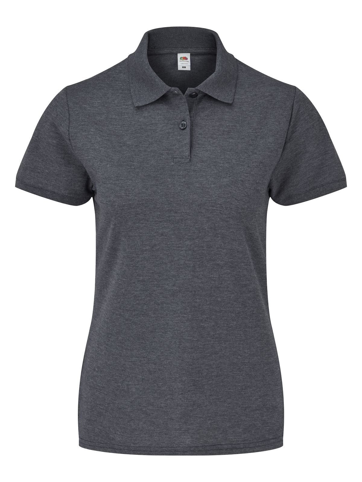 LADIES POLO 65/35 - FRUIT OF THE LOOMGrigio Melange Scuro