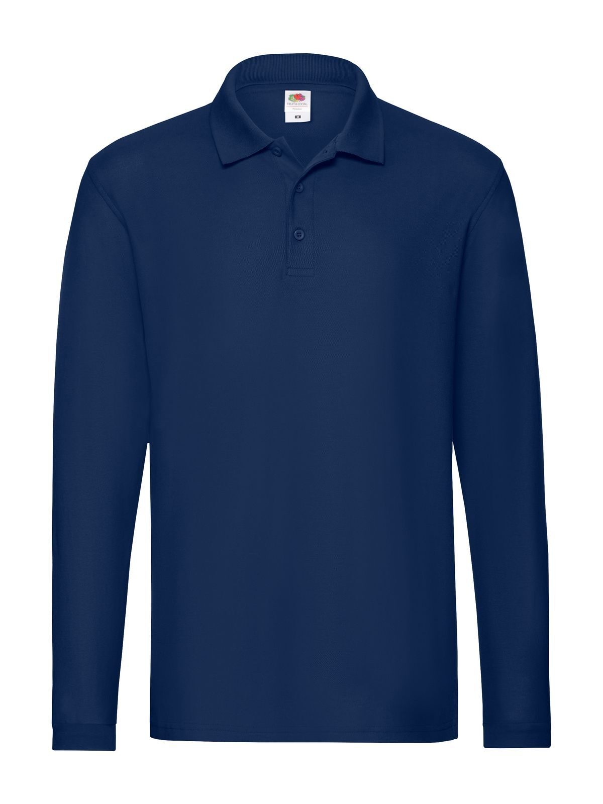 PREMIUM LONG SLEEVE POLO - FRUIT OF THE LOOMBlu Navy