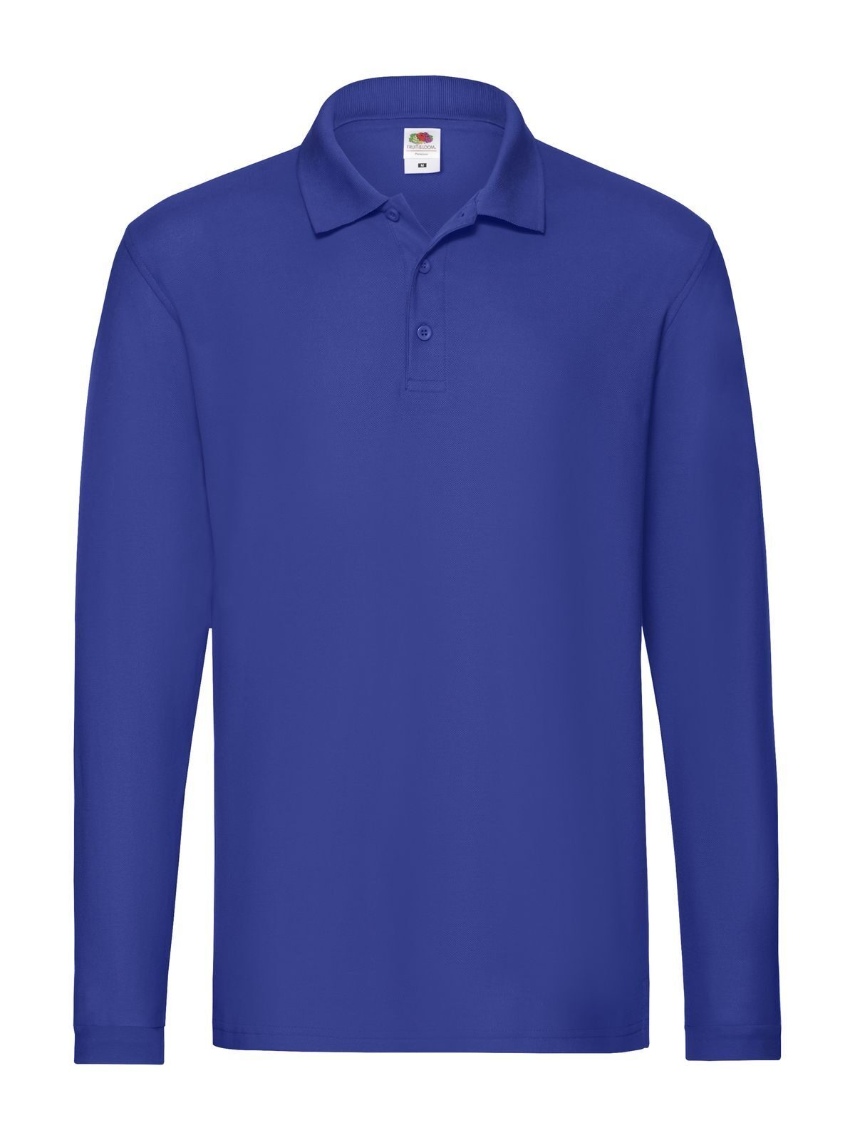 PREMIUM LONG SLEEVE POLO - FRUIT OF THE LOOMRoyal Blu