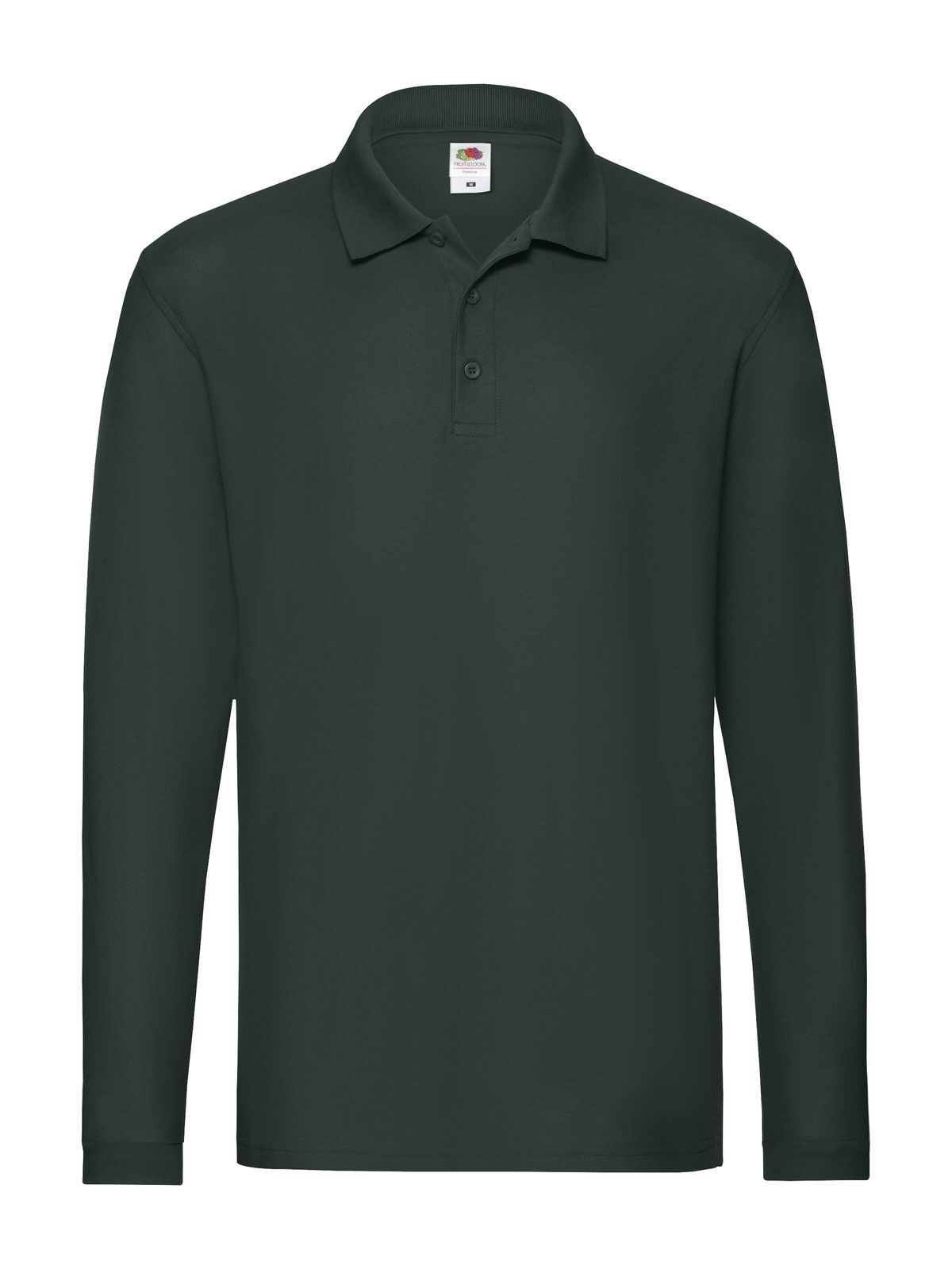 PREMIUM LONG SLEEVE POLO - FRUIT OF THE LOOMVerde Foresta