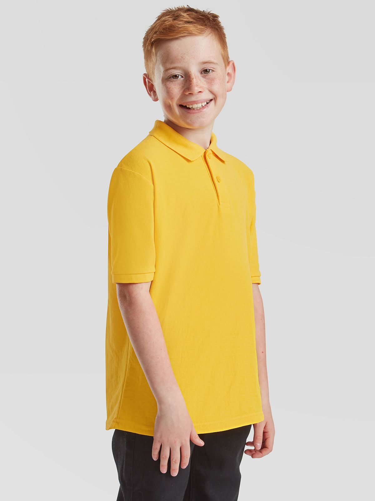 KIDS POLO 65/35 - FRUIT OF THE LOOM laterale