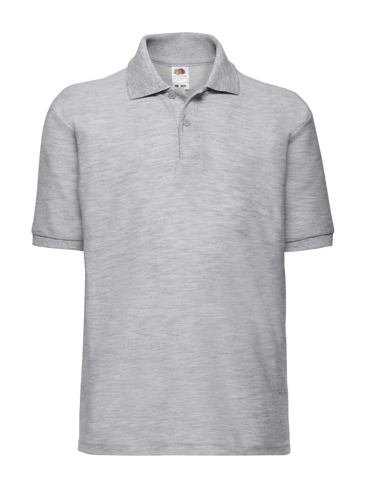KIDS POLO 65/35 - FRUIT OF THE LOOMGrigio Melange