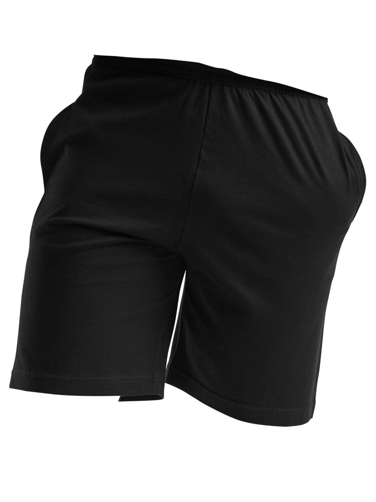 PANTALONCINI ICONIC 195 JERSEY SHORTS - FRUIT OF THE LOOMNero