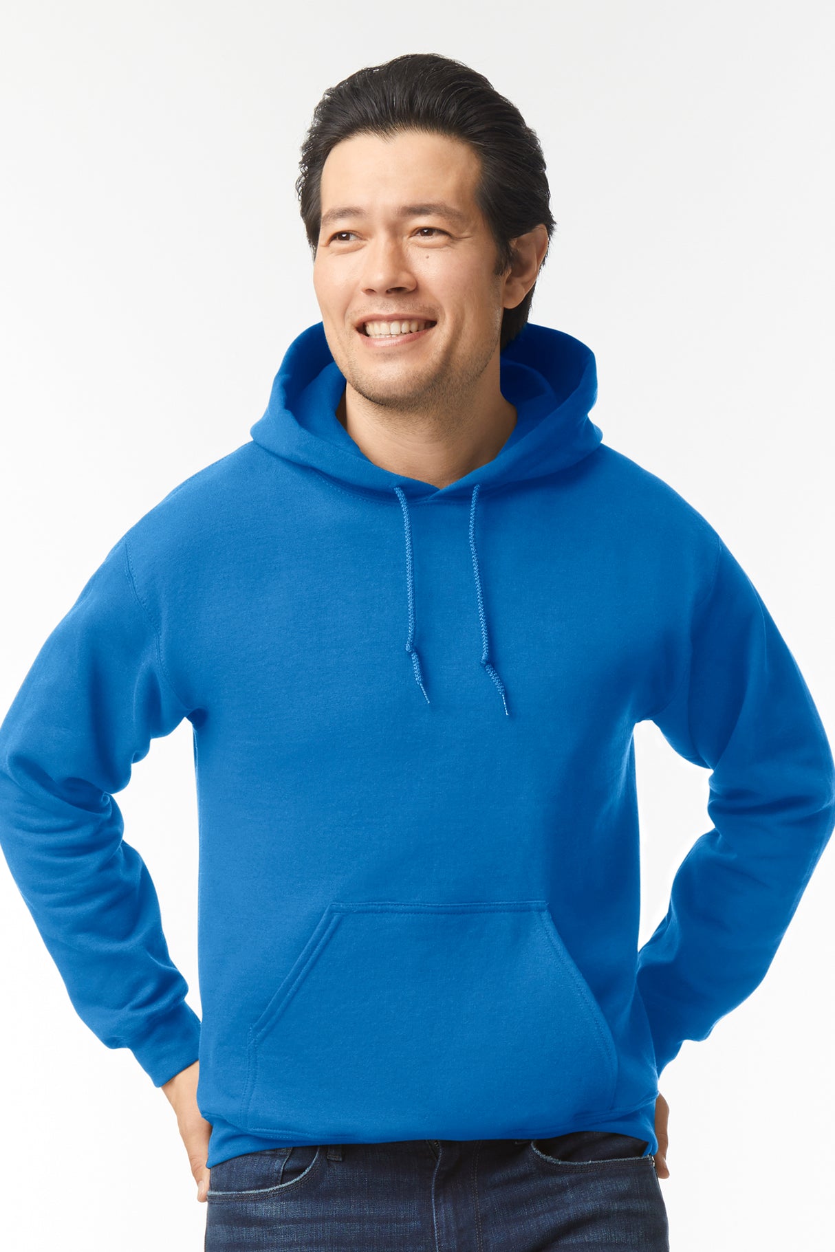 FELPA HEAVY BLEND CON CAPPUCCIO IN COTONE E POLIESTERE - GILDAN