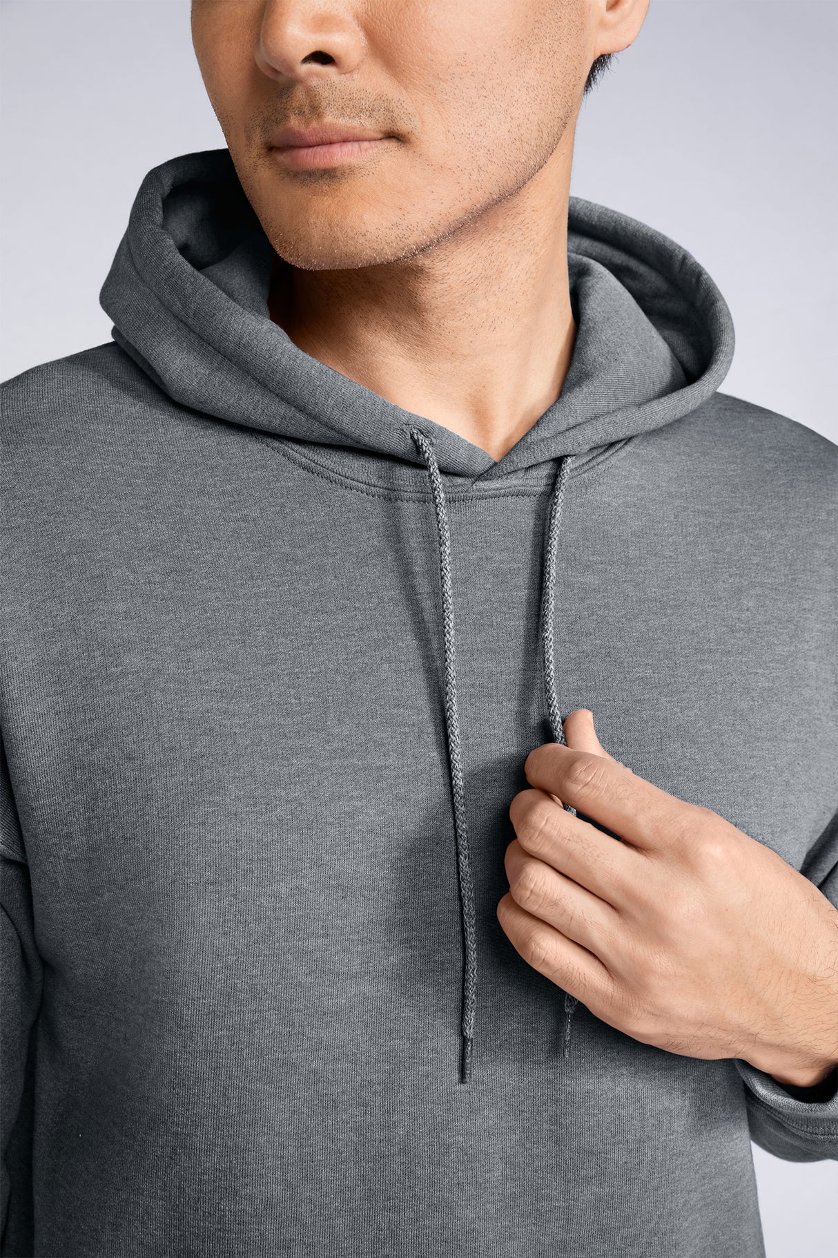 FELPA HEAVY BLEND CON CAPPUCCIO IN COTONE E POLIESTERE - GILDAN