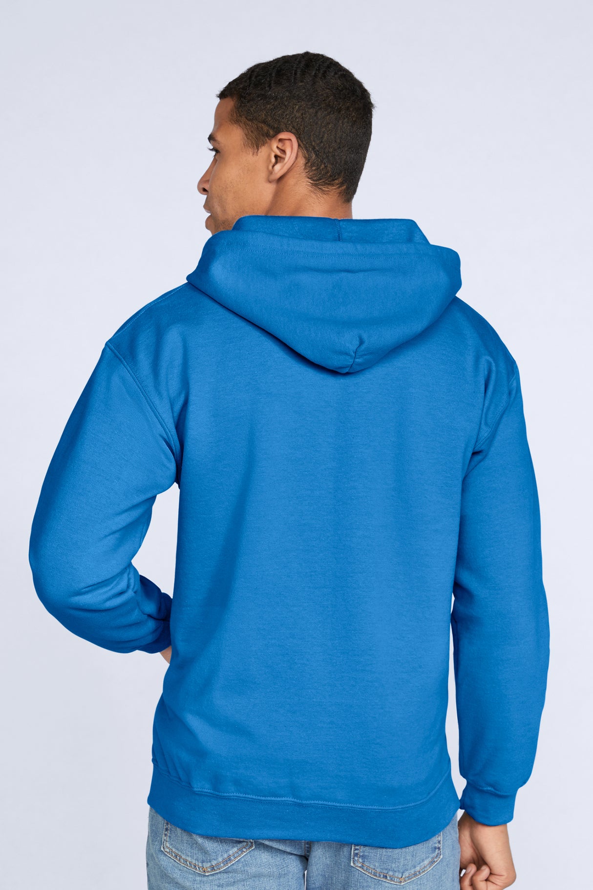 FELPA HEAVY BLEND CON CAPPUCCIO E ZIP IN COTONE E POLIESTERE - GILDAN