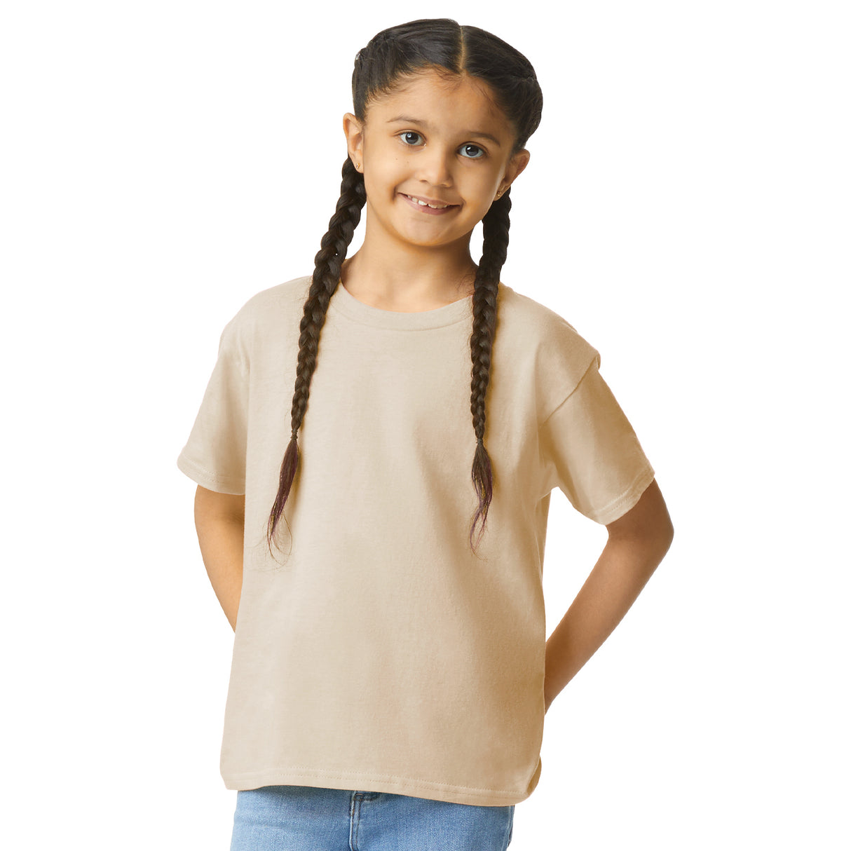 T-SHIRT BAMBINO LIGHT COTTON GIROCOLLO - GILDAN