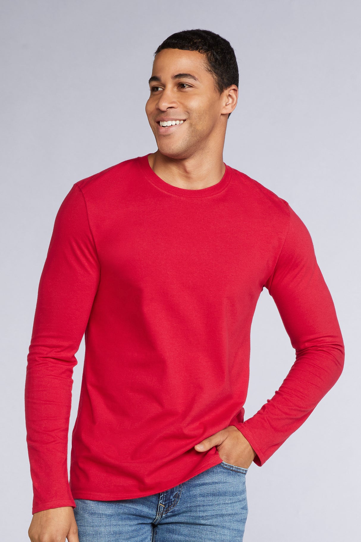 T-SHIRT SOFTSTYLE MANICA LUNGA COTONE DELUXE - GILDAN