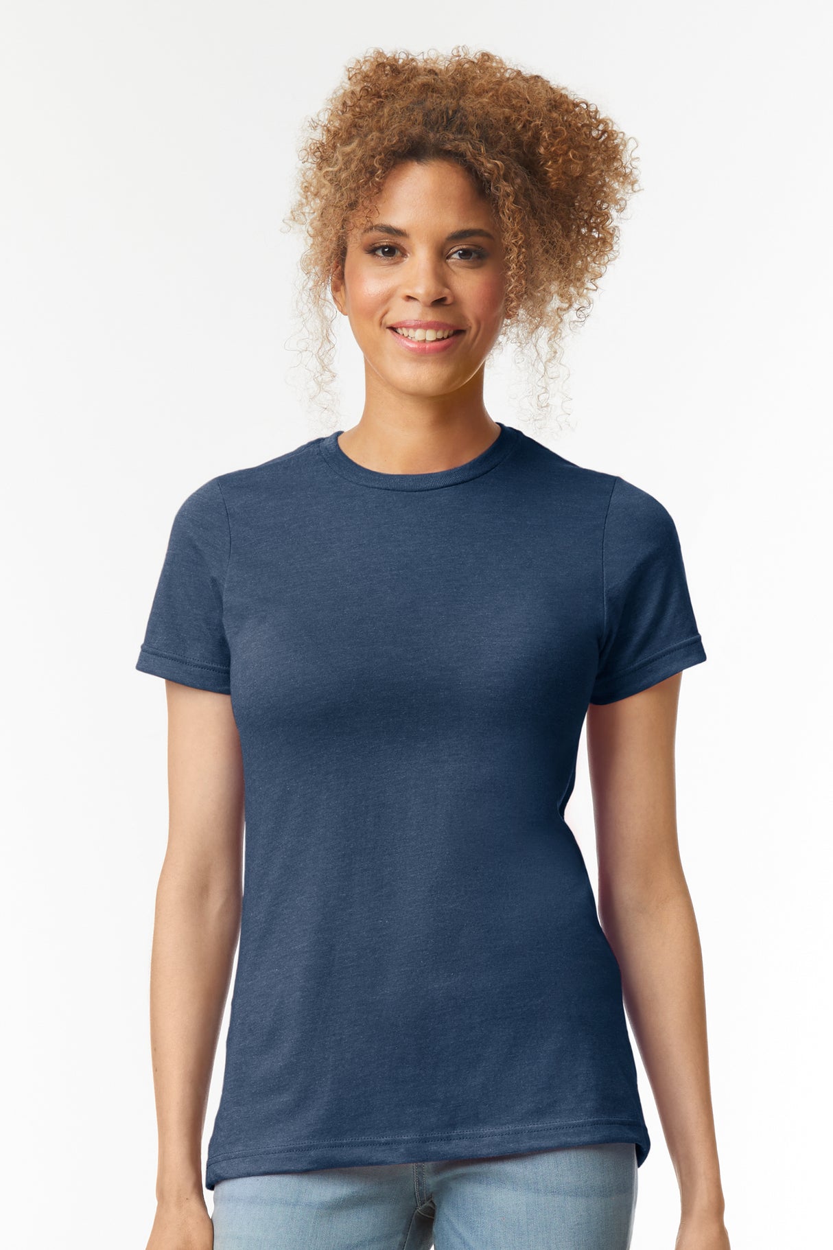 T-SHIRT SOFTSTYLE CVC DONNA IN COTONE E POLIESTERE - GILDAN