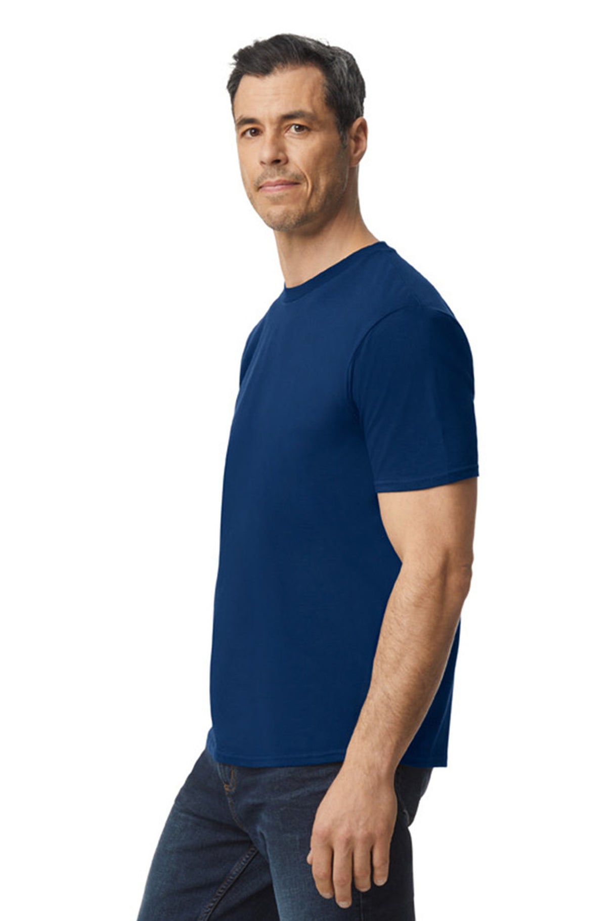 T-SHIRT SOFTSTYLE EZ IN COTONE PETTINATO BIOLUCIDATO - GILDAN