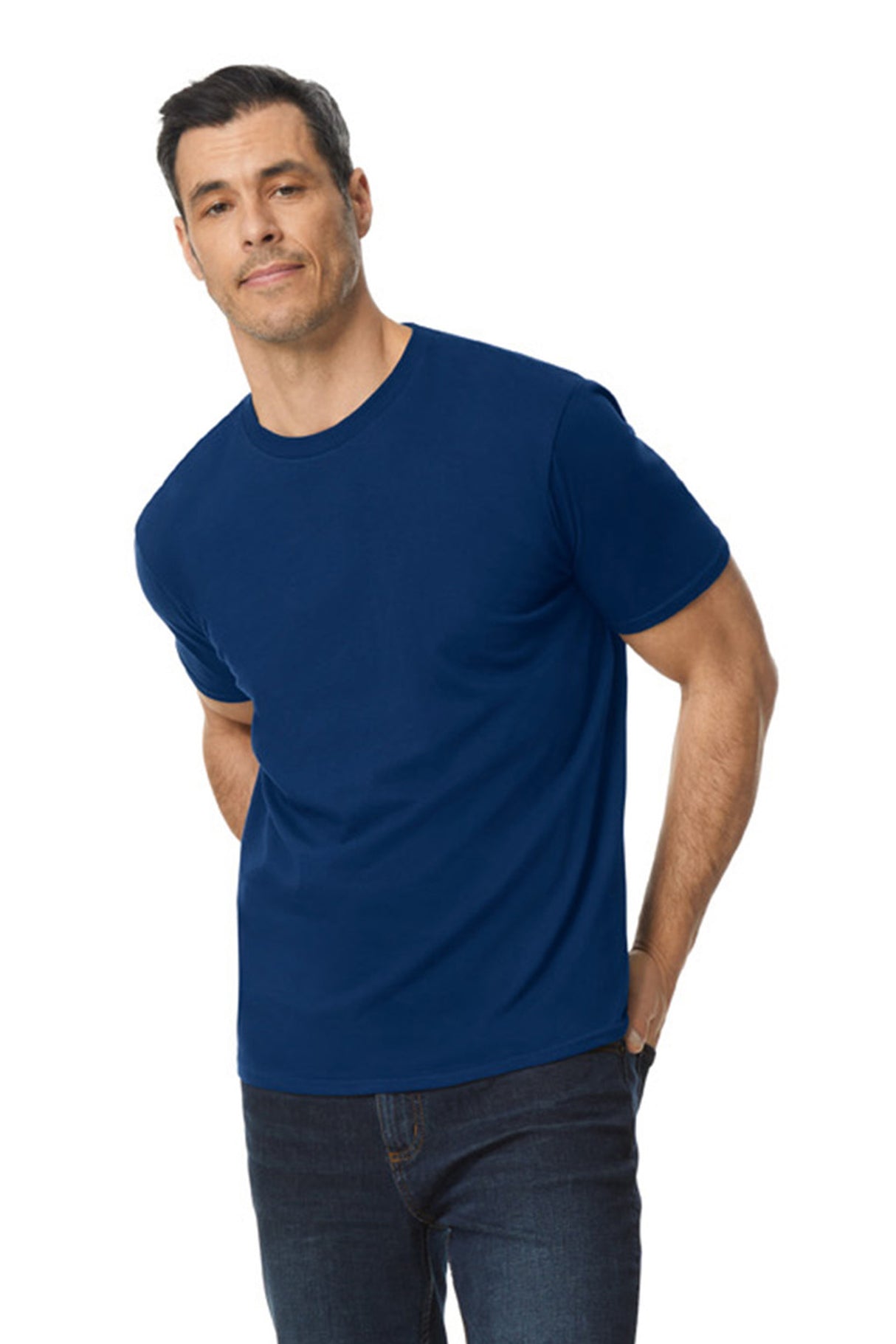 T-SHIRT SOFTSTYLE EZ IN COTONE PETTINATO BIOLUCIDATO - GILDAN