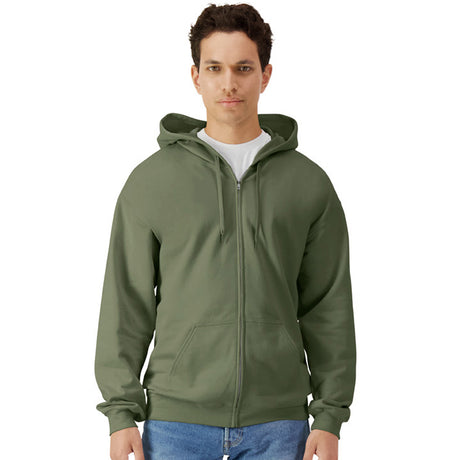 FELPA SOFTSTYLE MIDWEIGHT CON CAPPUCCIO E ZIP - GILDAN