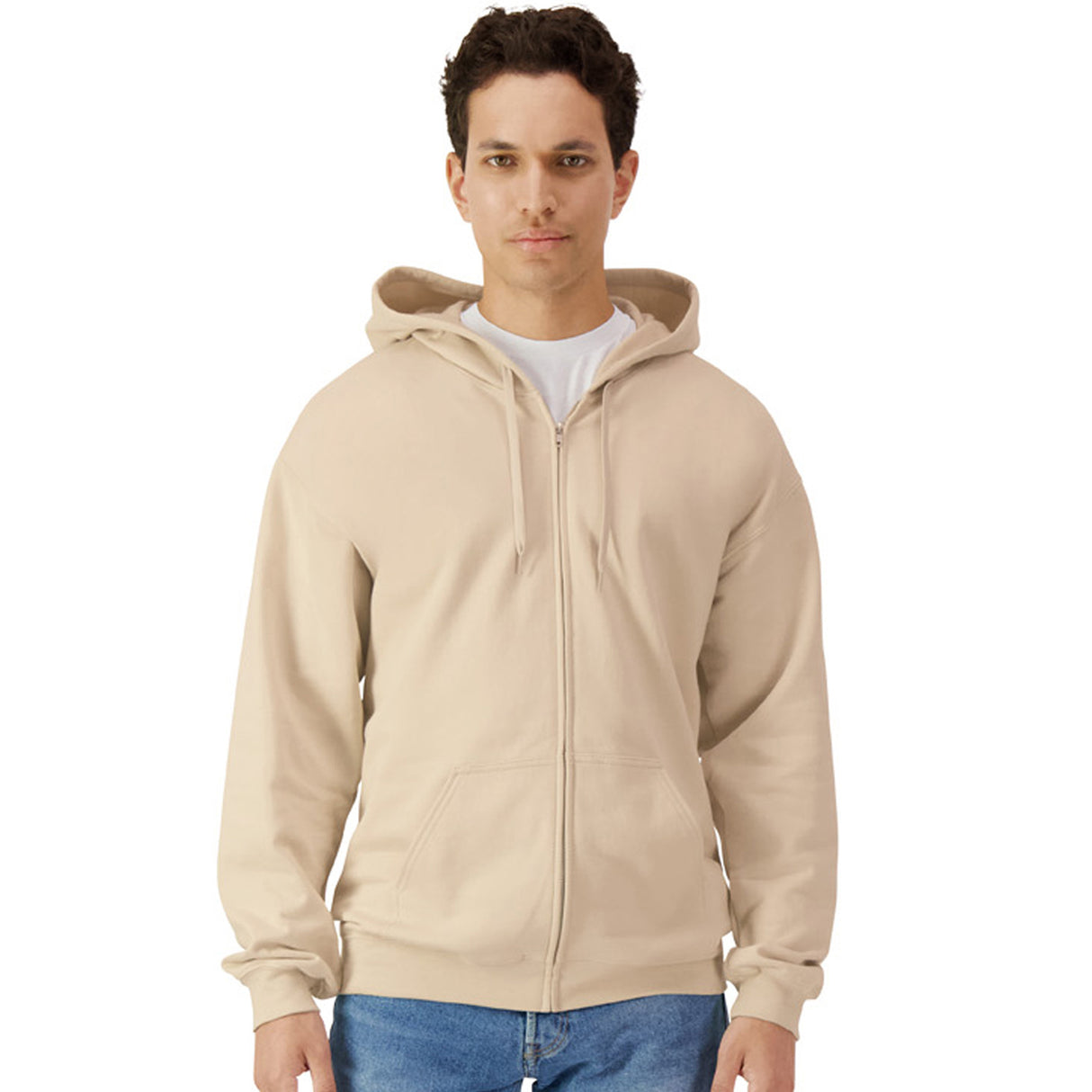 FELPA SOFTSTYLE MIDWEIGHT CON CAPPUCCIO E ZIP - GILDAN