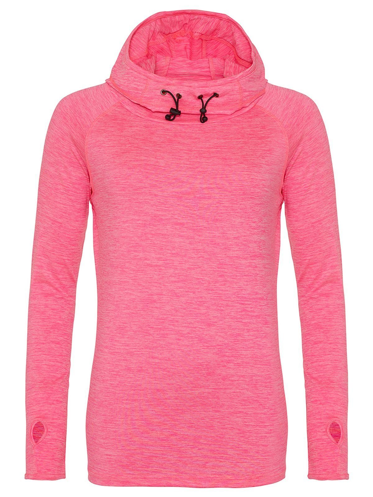 MAGLIA SPORTIVA GIRLIE COOL COWL NECK TOP - AWDIS JUST COOLRosa Elettrico Melange