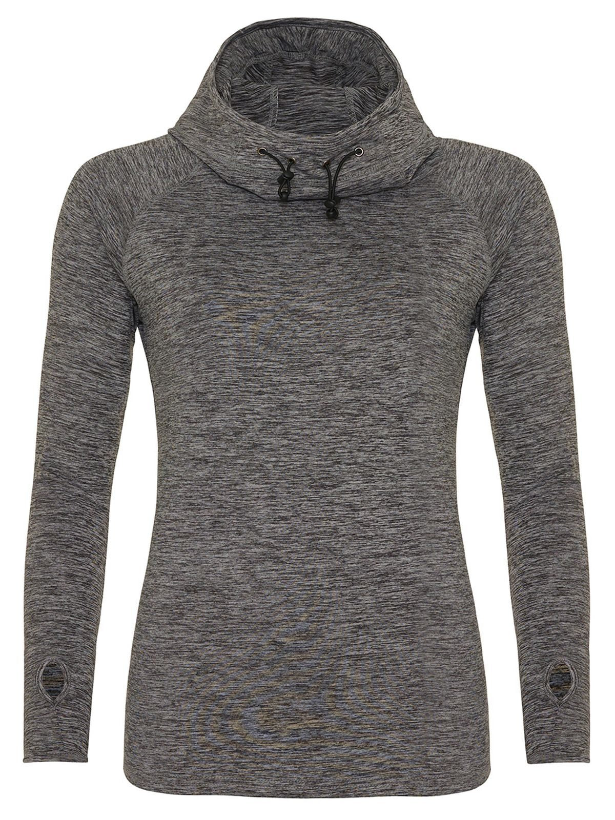 MAGLIA SPORTIVA GIRLIE COOL COWL NECK TOP - AWDIS JUST COOLGrigio Melange