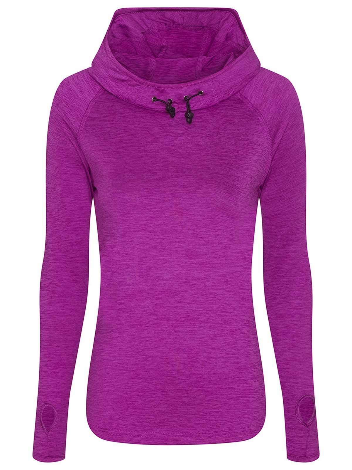 MAGLIA SPORTIVA GIRLIE COOL COWL NECK TOP - AWDIS JUST COOLLampone Melange