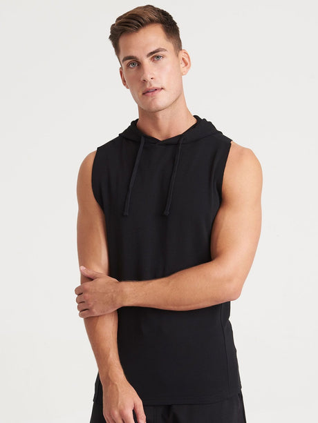 FELPA GIROMANICA CON CAPPUCCIO URBAN SLEEVELESS MUSCLE HOODIE - AWDIS JUST COOL fronte