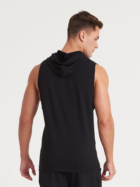 FELPA GIROMANICA CON CAPPUCCIO URBAN SLEEVELESS MUSCLE HOODIE - AWDIS JUST COOL laterale