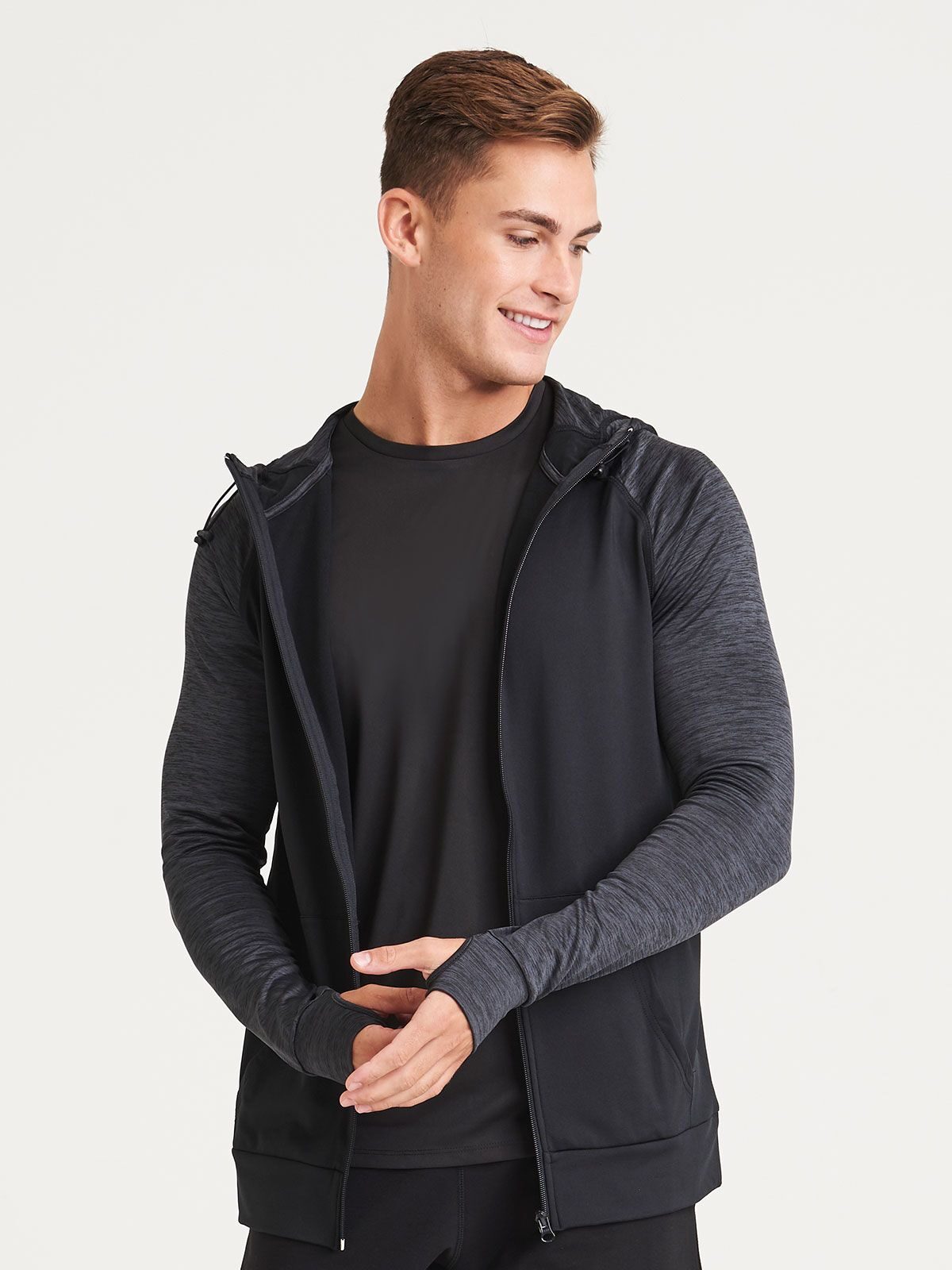 FELPA CON CAPPUCCIO MEN'S COOL CONTRAST ZOODIE - AWDIS JUST COOL fronte