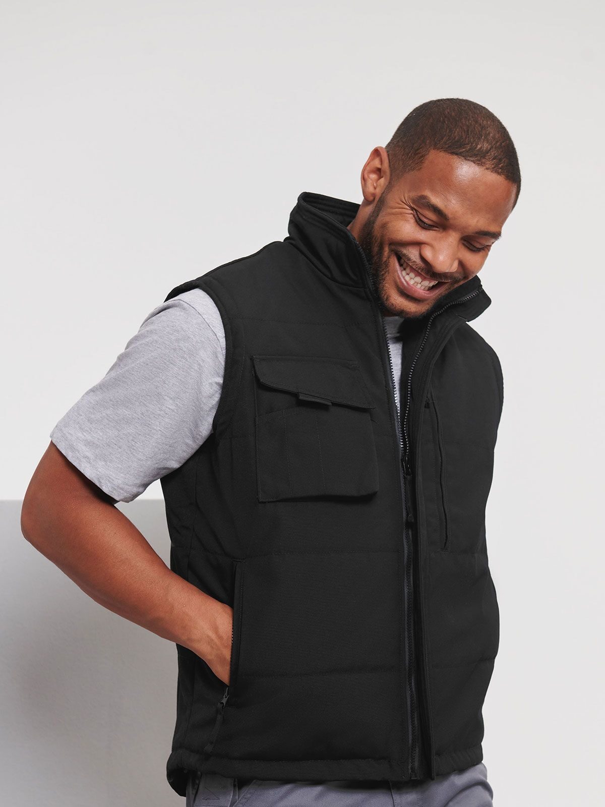 GILET DA LAVORO RESISTENTE - RUSSELL EUROPE laterale