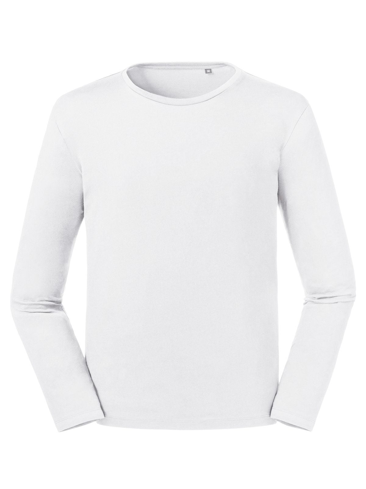 T-SHIRT PURE ORGANIC T UOMO MANICA LUNGA - RUSSELL EUROPEBianco