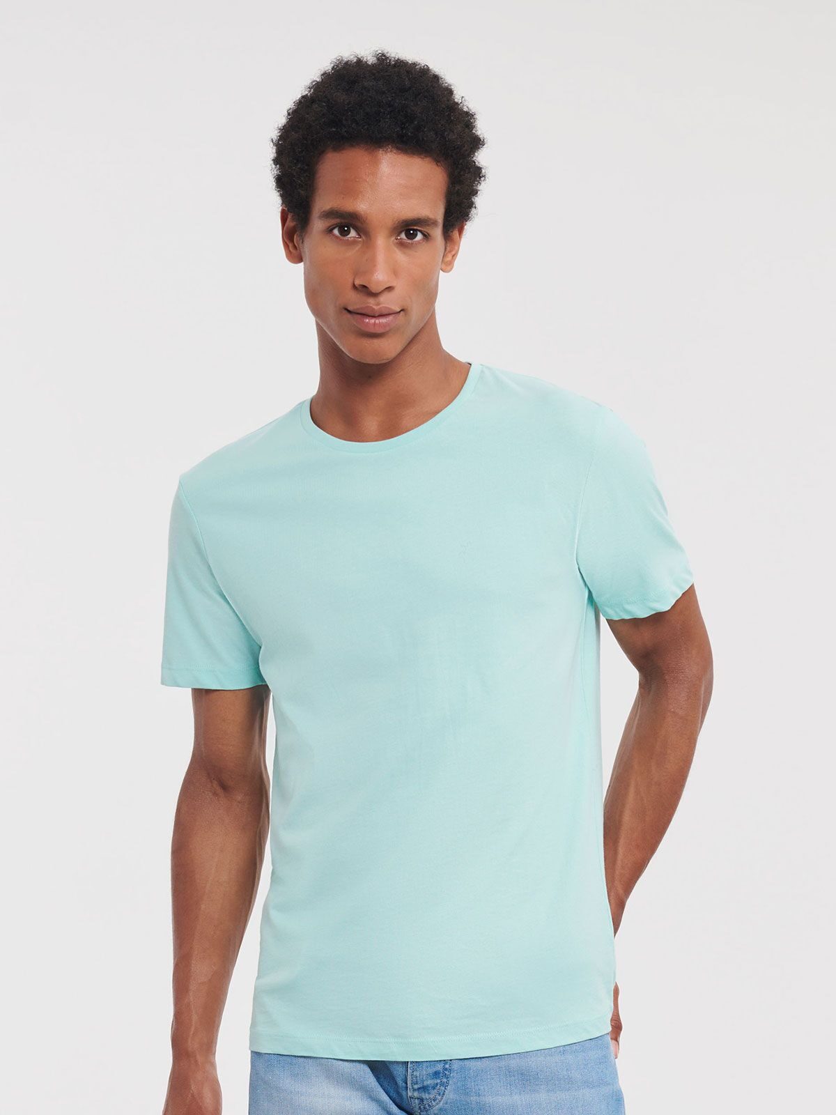 T-SHIRT PURE ORGANIC T UOMO - RUSSELL EUROPE laterale