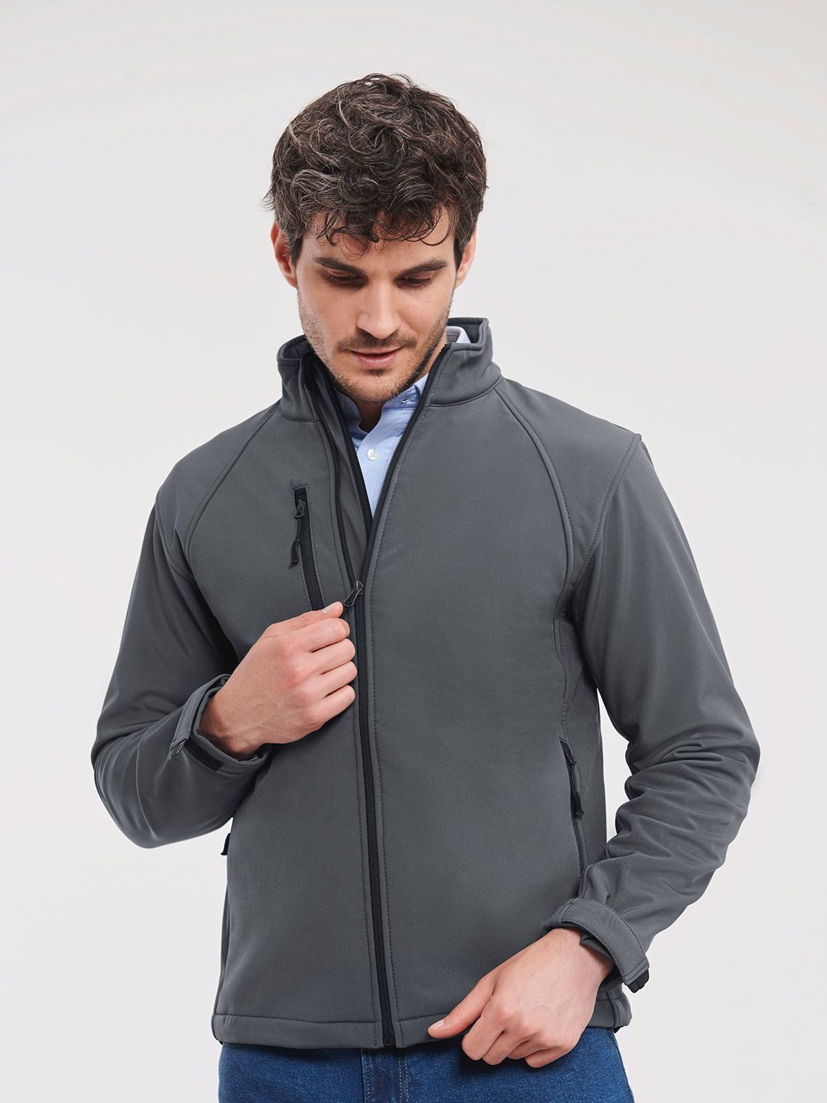 GIACCA SOFTSHELL UOMO - RUSSELL EUROPE laterale