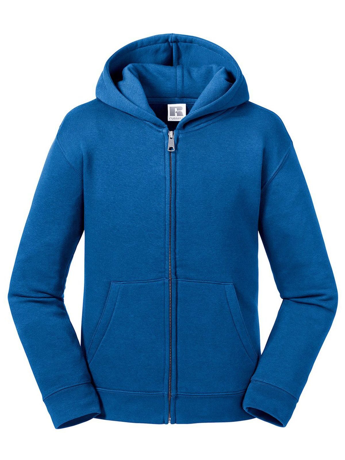 FELPA AUTHENTIC CON ZIP E CAPPUCCIO BAMBINI - RUSSELL EUROPERoyal Blu Brillante