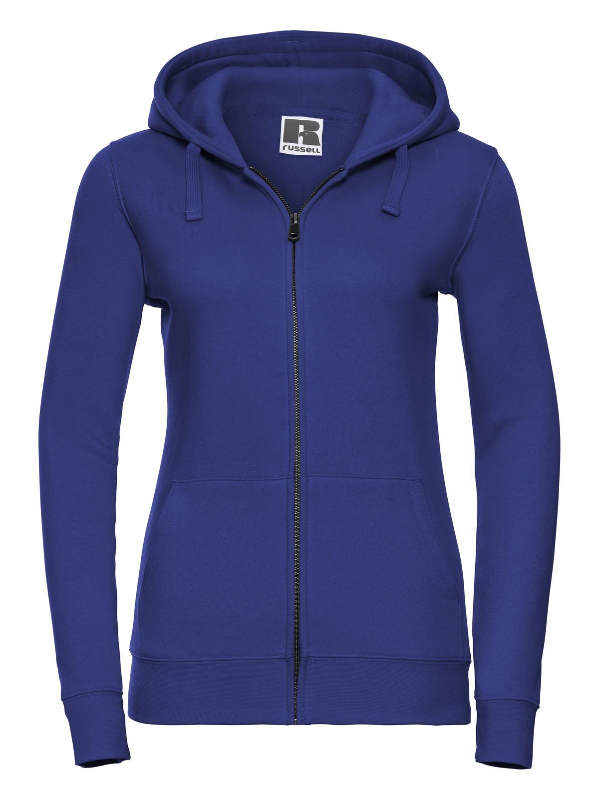 FELPA AUTHENTIC CON ZIP E CAPPUCCIO DONNA - RUSSELL EUROPERoyal Blu Brillante