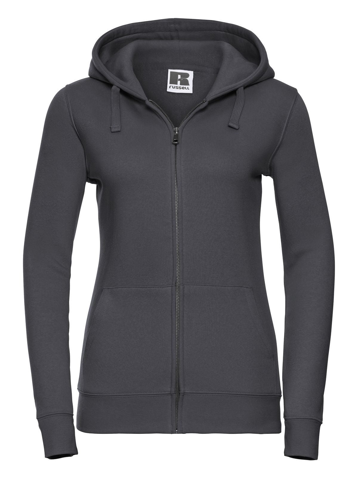 FELPA AUTHENTIC CON ZIP E CAPPUCCIO DONNA - RUSSELL EUROPEGrigio Convoglio