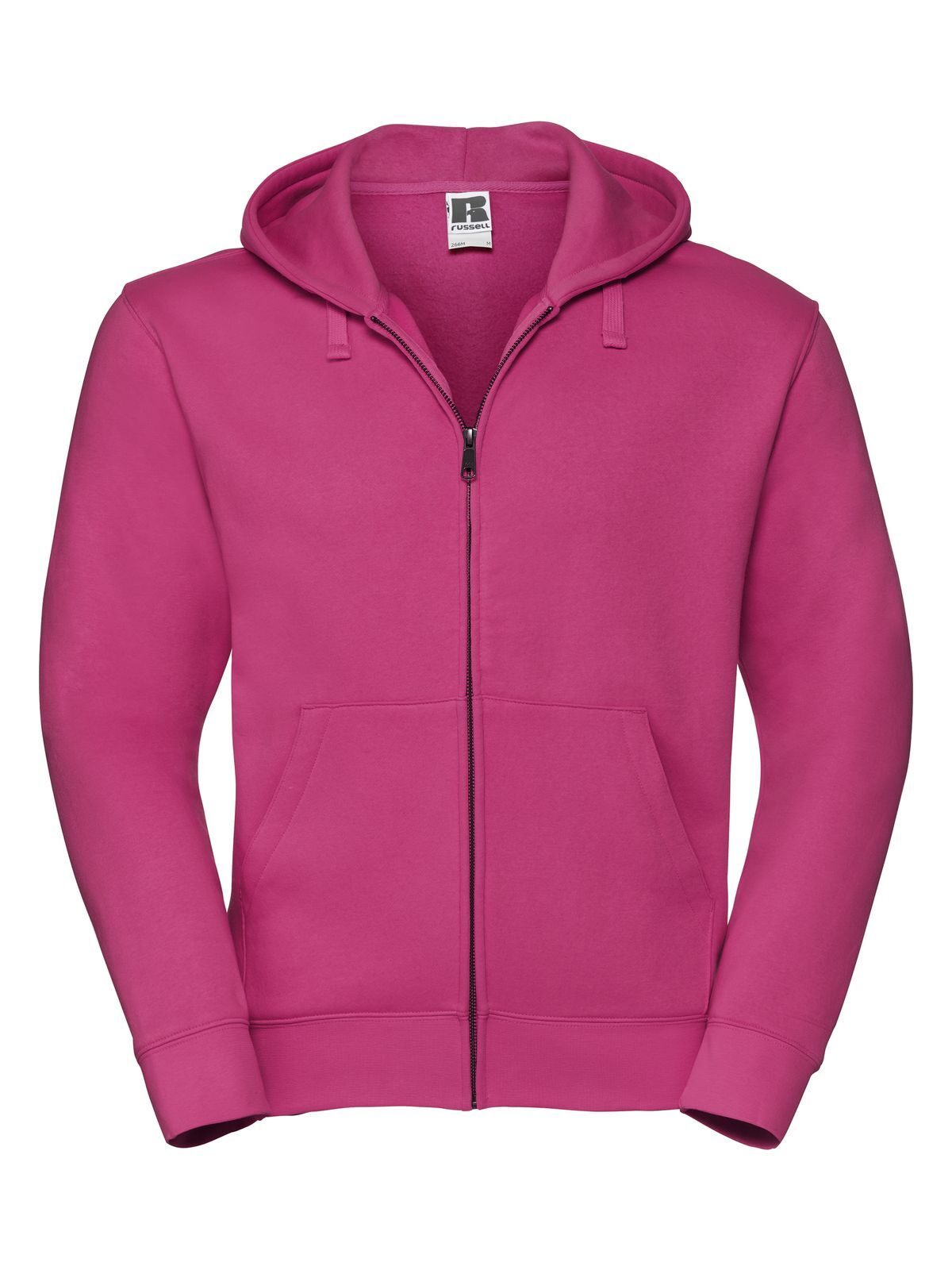 FELPA AUTHENTIC CON ZIP E CAPPUCCIO UOMO - RUSSELL EUROPEFucsia