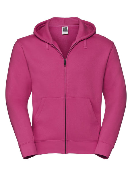 FELPA AUTHENTIC CON ZIP E CAPPUCCIO UOMO - RUSSELL EUROPEFucsia