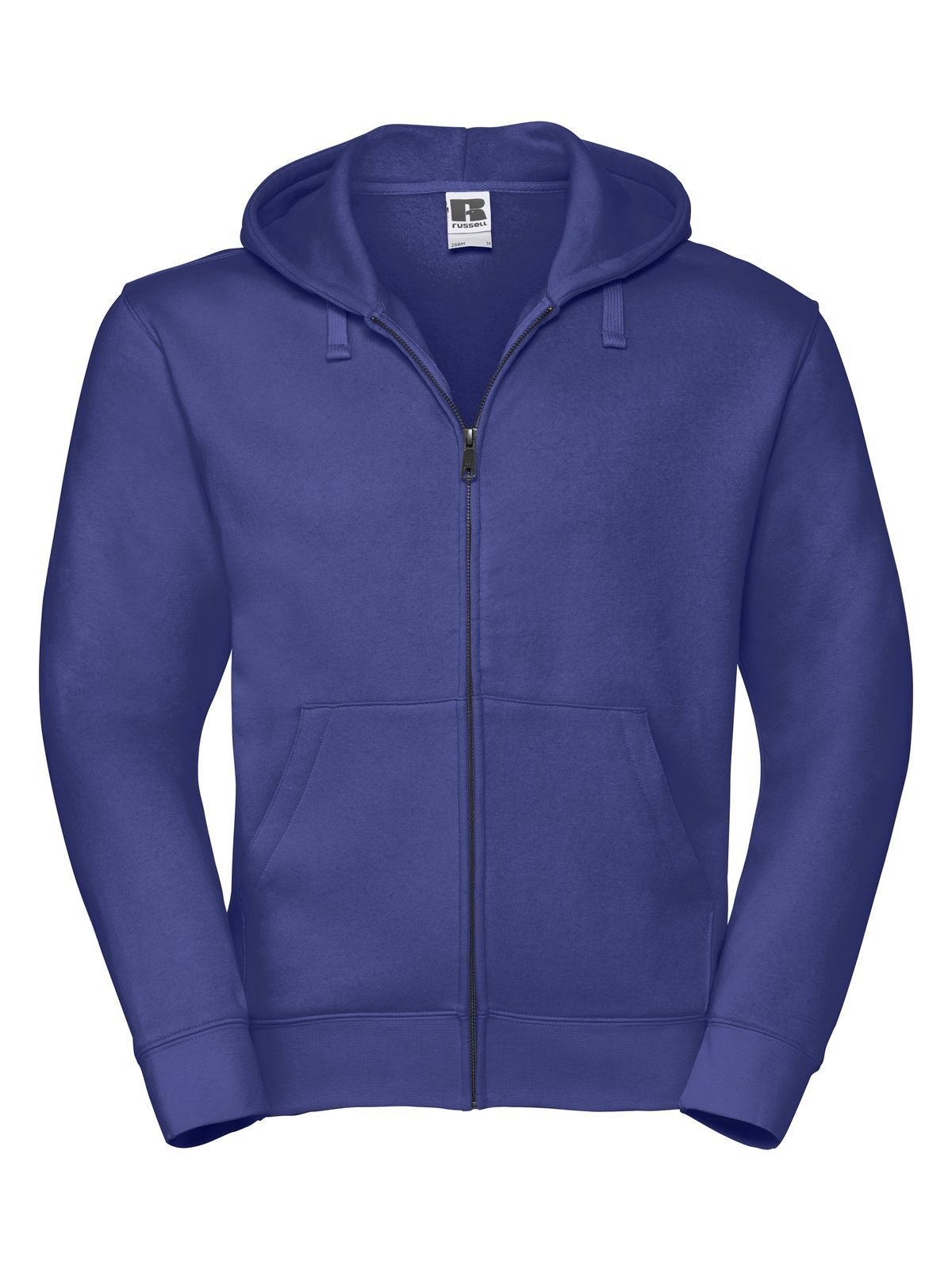FELPA AUTHENTIC CON ZIP E CAPPUCCIO UOMO - RUSSELL EUROPERoyal Blu Brillante
