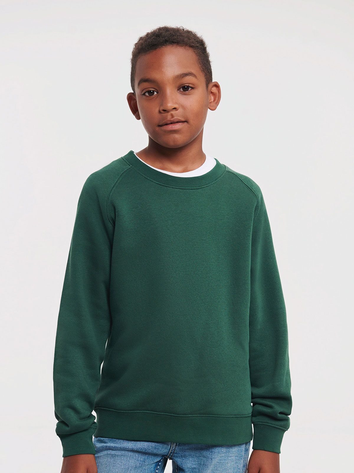 FELPA RAGLAN AUTHENTIC PER BAMBINI - RUSSELL EUROPE laterale