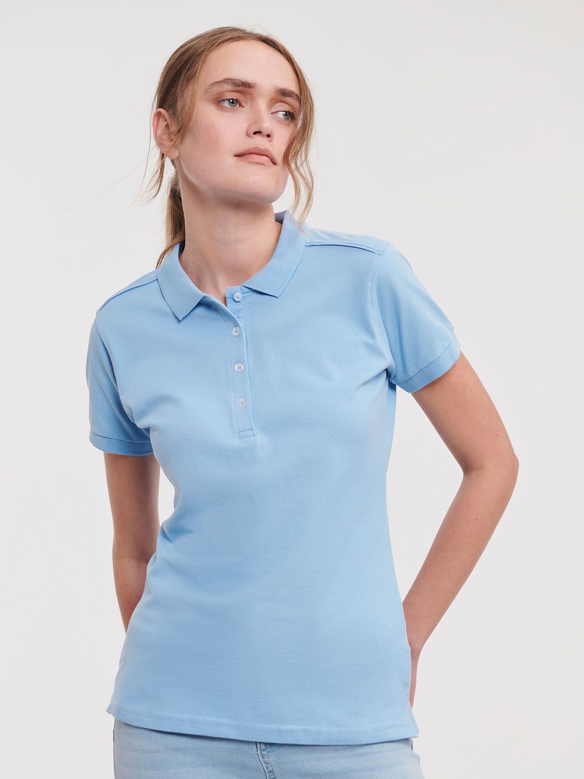 POLO STRETCH DONNA - RUSSELL EUROPE fronte