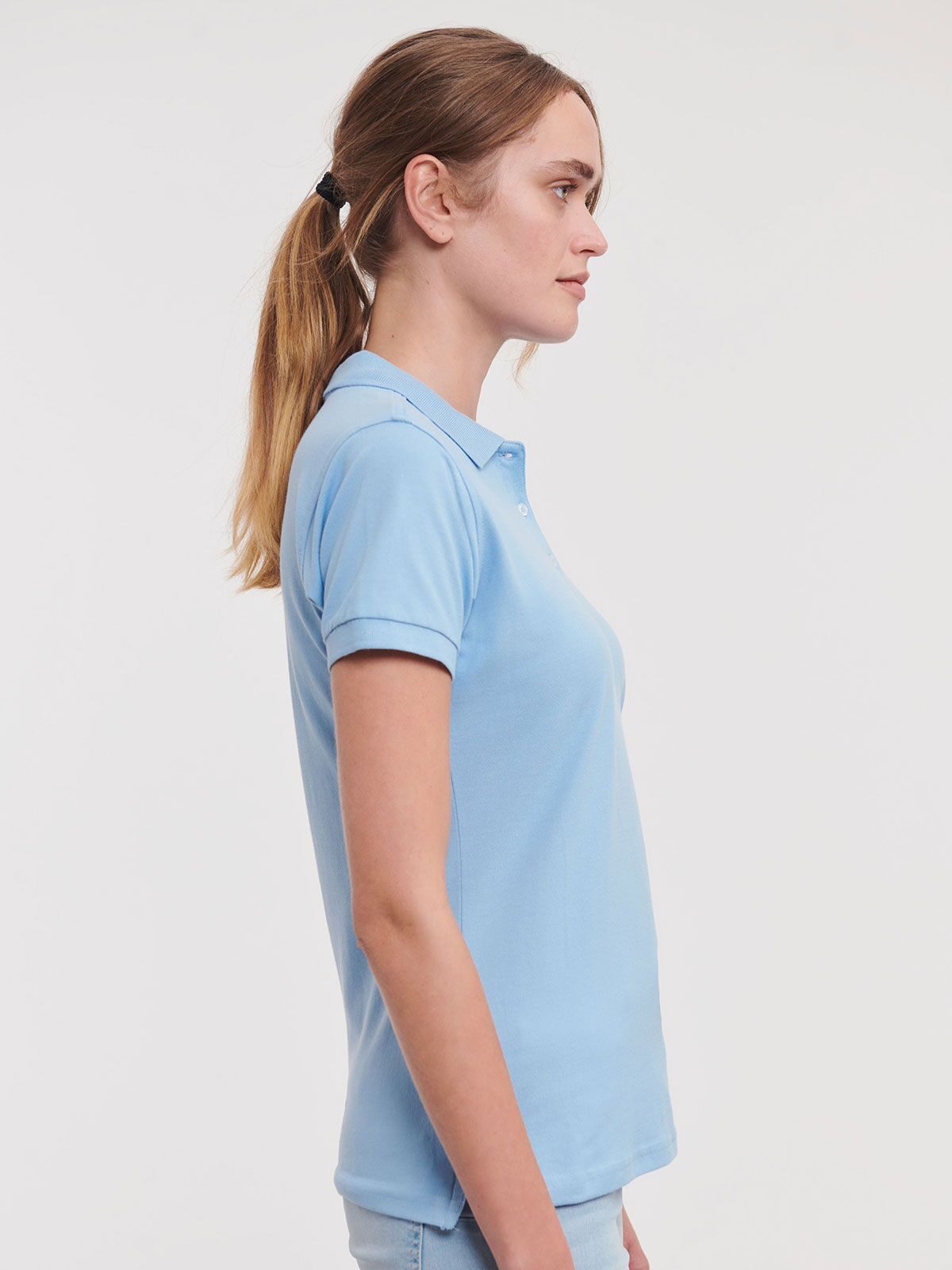 POLO STRETCH DONNA - RUSSELL EUROPE laterale