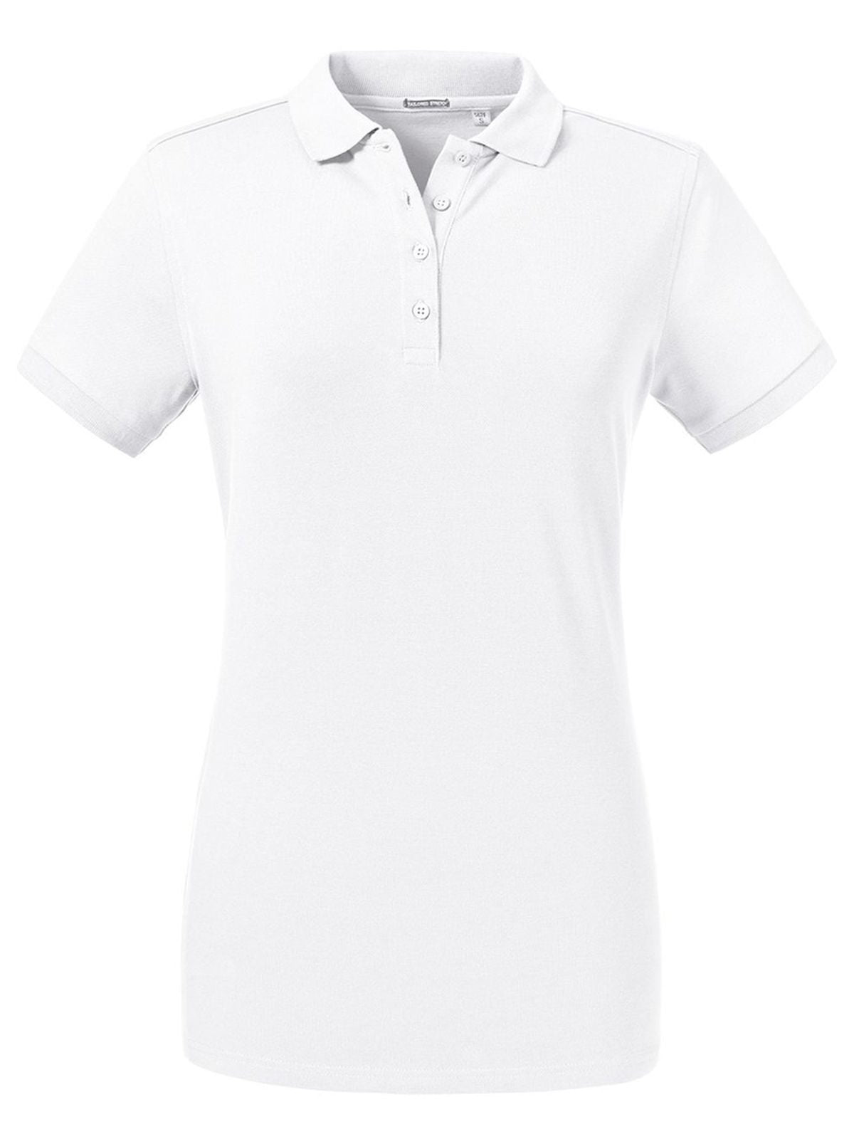 POLO STRETCH TAILORED DONNA TAGLIO MODERNO - RUSSELL EUROPEBianco