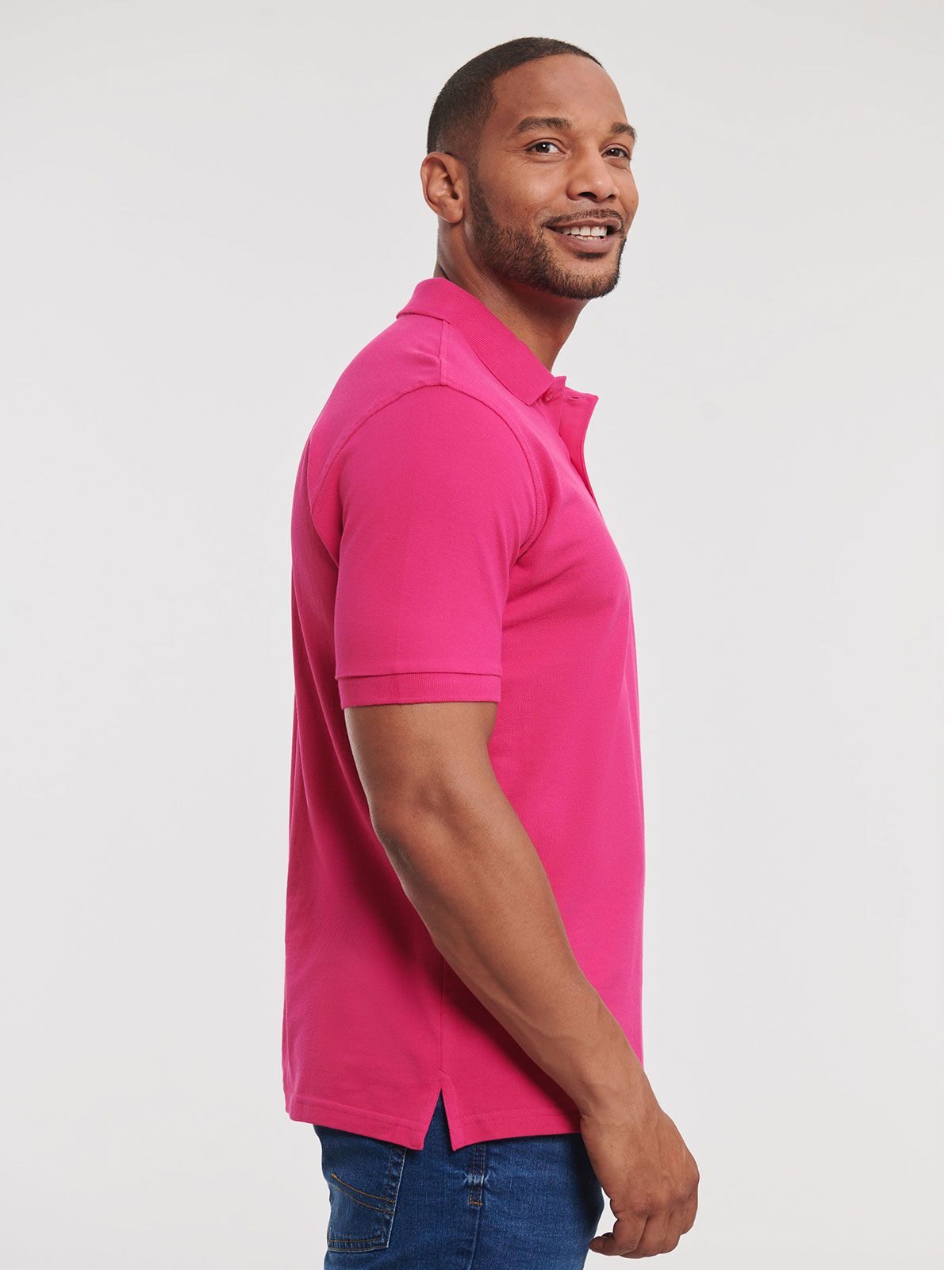 POLO CLASSICA IN COTONE - RUSSELL EUROPE laterale