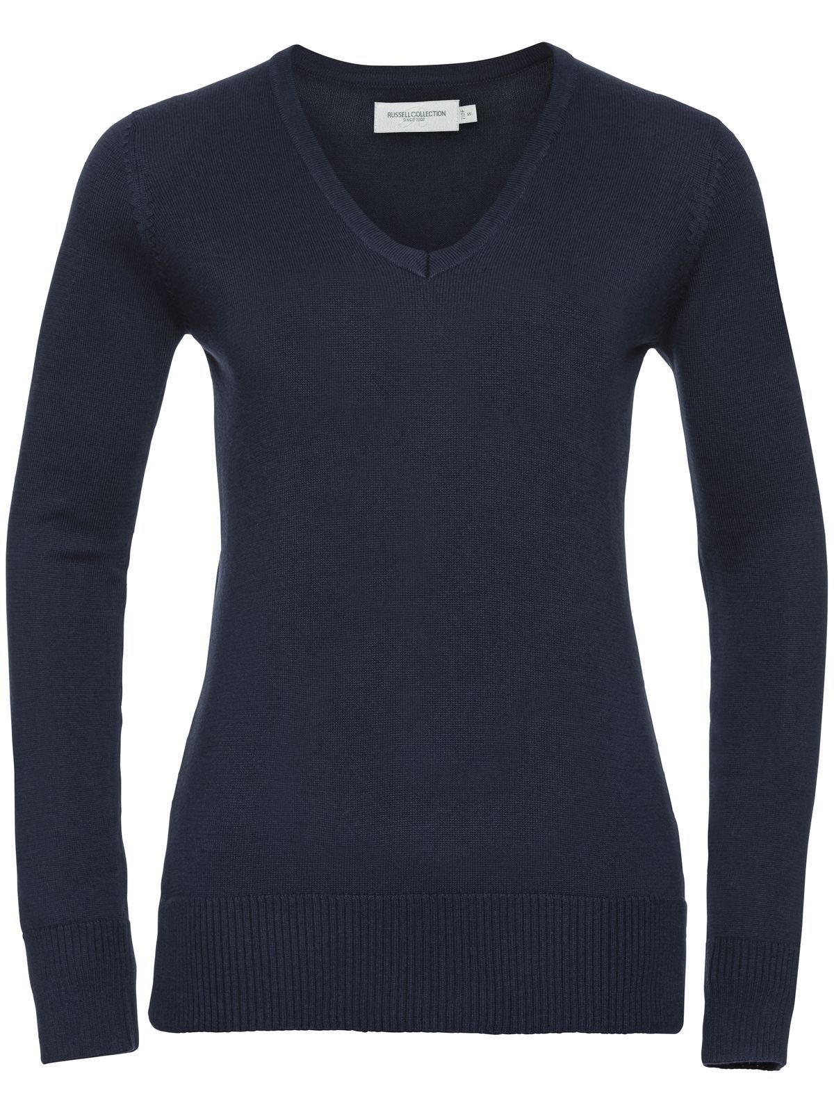 PULLOVER CON SCOLLO A V DONNA - RUSSELL EUROPEBlu Navy Francese