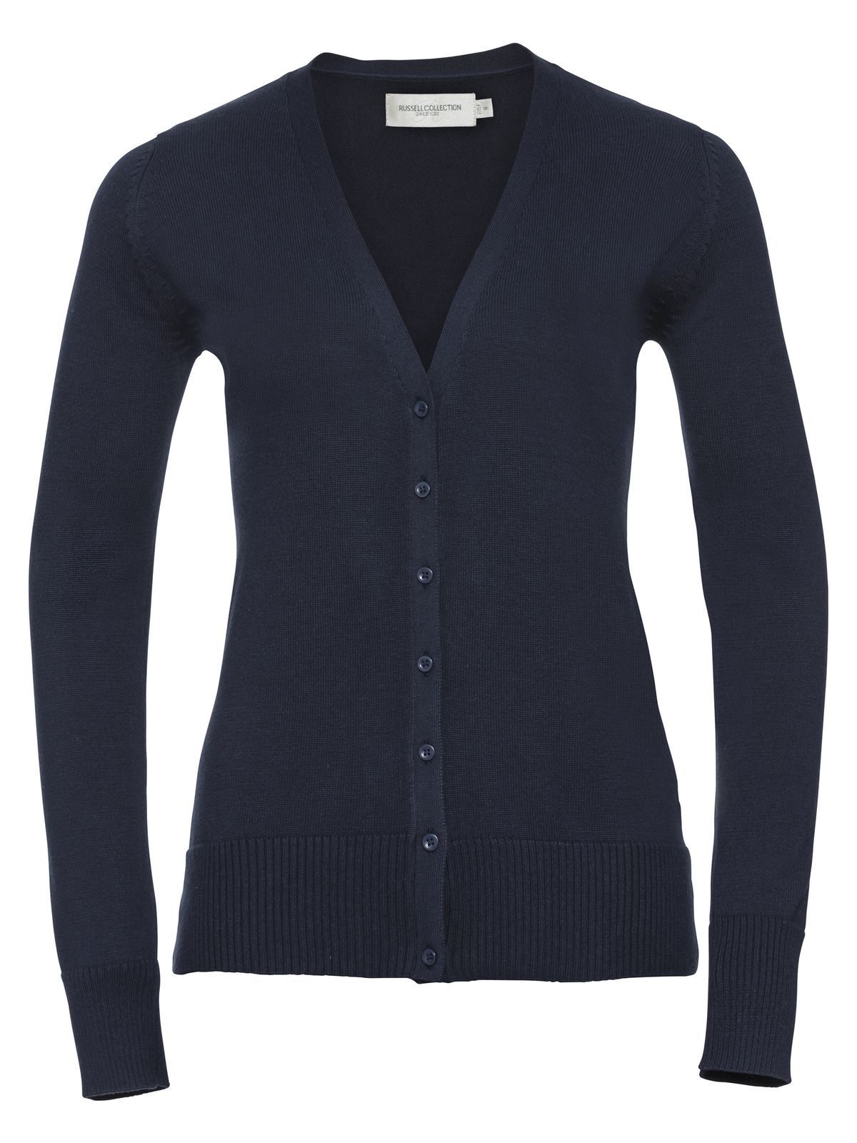 CARDIGAN CON SCOLLO A V DONNA - RUSSELL EUROPEBlu Navy Francese